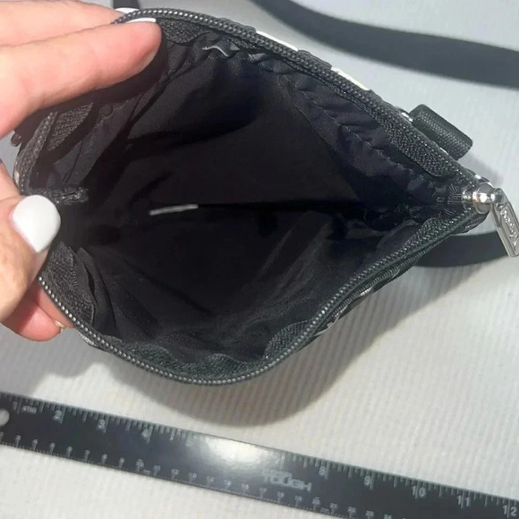 LeSportsac Arbor Tree Pattern Crossbody Purse Bag Adjustable Strap Zip Closures - Picture 7 of 12